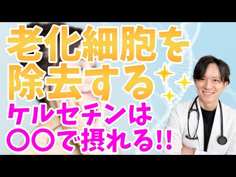 【老化細胞除去薬】最新アンチエイジング薬として注目のケルセチン！医師が徹底解説！！【アンチエイジング】