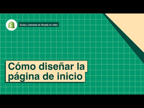 Cómo diseñar la página de inicio