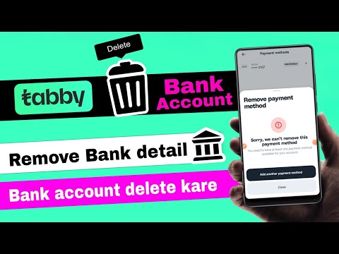 Tabby app se bank account remove kaise kare | how to remove bank details from tabby app | tabby app