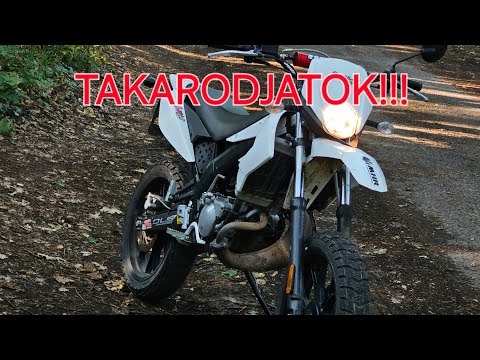 BEMENTÜNK MOTORRAL A STRANDRA II KIDOBTAK :( II PÉNZTÁROS VS MOTOROS  2X DERBI SENDA 70&RIEJU MRT 50