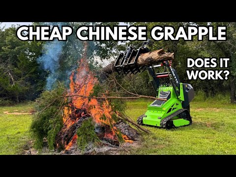 I Tested A Chinese Mini Skid Steer Grapple