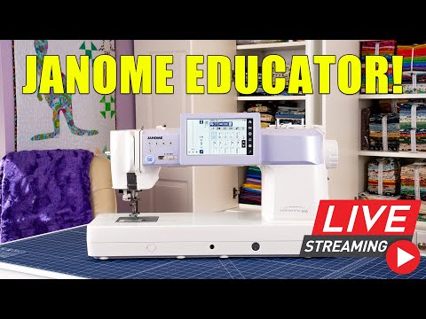 Janome Continental M6 DEMO | LIVE with Janome Educator - Master Quilting & Sewing!