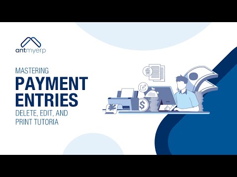 Payment Entires in Finance Module: Delete, Edit & Print- English