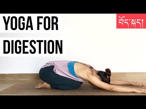 YOGA FOR DIGESTION | IN TIBETAN ཟས་འཇུ་བ་ལ་ཡོ་ག།