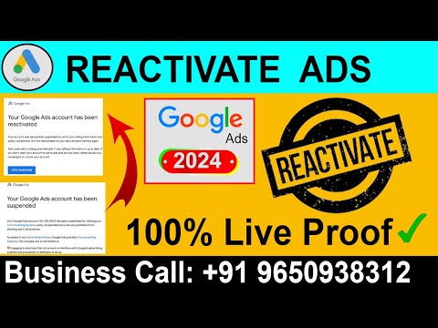 How to Reactivate Google Ads Account| violated the Circumventing systems policy|100% Reactivate 2024