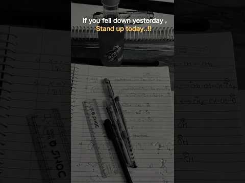 If you fell down yesterday, Stand up today !! #viral #motivation #study #yt #dsssb #trend