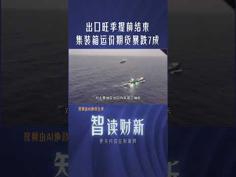 中国出口旺季提前结束 集装箱运价期货暴跌7成 #export #chinanews #出口 #贸易