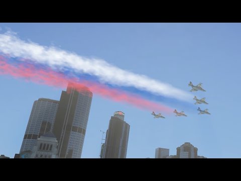 GTA 5 Russia's Victory Day Parade 俄羅斯閱兵 Парад Победы (榮耀屬於烏克蘭Slava Ukraini)