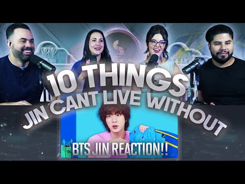 Jin of BTS "10 Things Jin Can't Live Without | GQ" - Reaction - We LOVE The PJs!! 😂 | Couples React