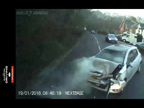 Caught on dashcam: car vs truck