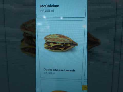 Check out the Burger Menu at McDonald's in Moldova #shorts #travel #mcdonalds #moldova #burgers