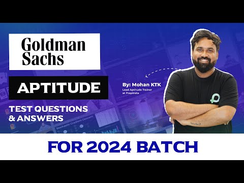 Goldman Sachs Aptitude Test Questions and Answers 2023 - 2024