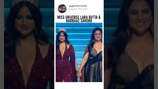 Harnaaz Sandhu and Lara Dutta in Miss Diva #harnaazsandhu #laradutta #missuniverse