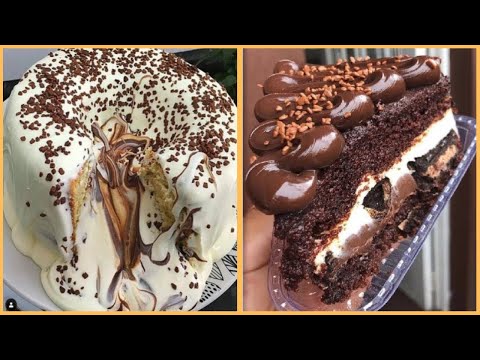 So Yummy Chocolate Ice Cream | Yummy And Satisfying Dessert | Satisfying Chocolate Cake Compilation