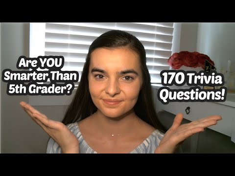 ASMR Are You Smarter Than a 5th Grader? | Whispering 170 Trivia Questions