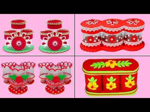 4 Multi-purpose Christmas Organizer DIY Ideas With Plastic Bottle | Plastic Bottle Craft Ideas | DIY