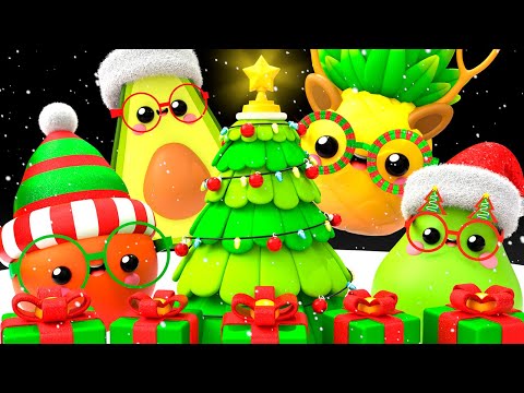 Baby Fruit Dancing - CHRISTMAS MAGIC HOLIDAY 🎄 ✨ Sensory Videos 🎁⭐