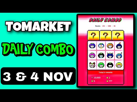 🍅Tomarket Airdrop Combo 3 November | Tomarket Daily Combo Today | Tomarket Combo Cards Today