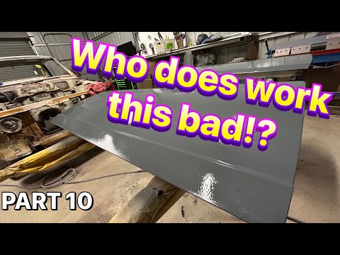 Correcting RUBBISH bodywork the doors - Galant Coupe Build Ep 10