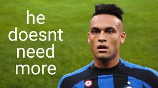 Lautaro Martinez only has one touch...