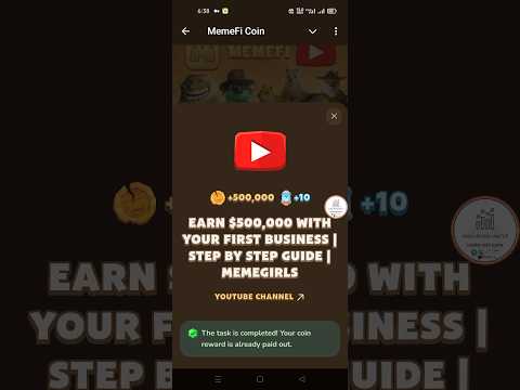 Earn $500,000 With Your First Business | Step by Step Guide | MemeGirls Meme fi code 2 September