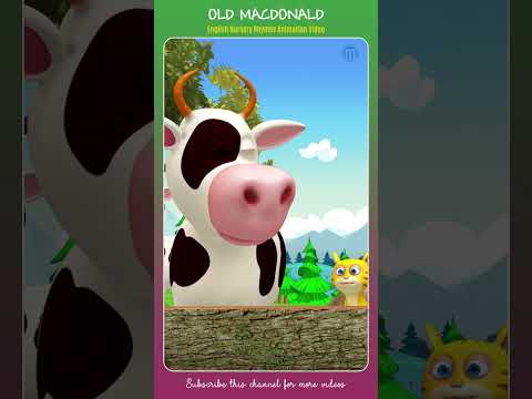 Old Macdonald | English Nursery Rhymes #animation #shortsfeed #shorts #kidscartoon #cartoon