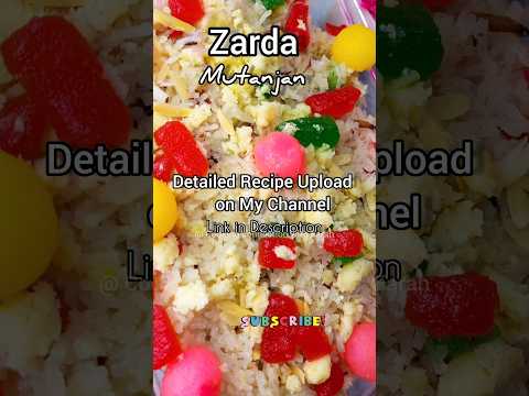 Easy Zarda (Mutanjan) Recipe😋 #shorts #viralshorts #zardarice #happycooking