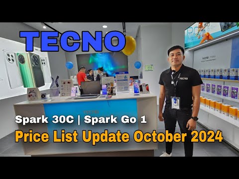 Tecno Price List Update October 2024 | Tecno Spark 30C | Spark Go 1 | Camon 30 Series