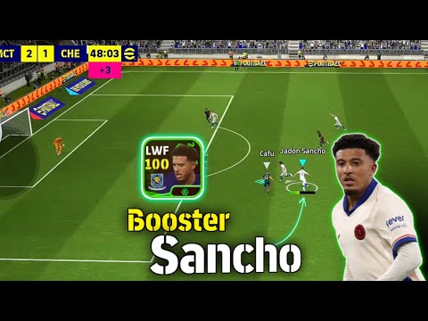 Ball-Carrying Sancho 100 Rated Booster LWF & RWF POTW Gameplay Review in efootball Pes 2025 Mobile