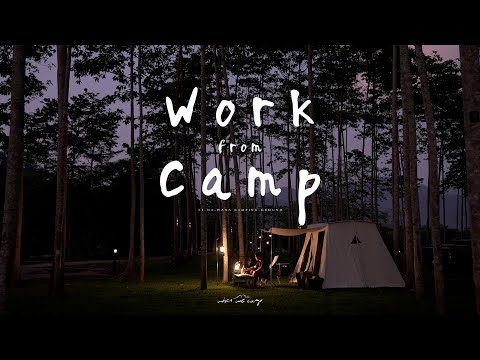 Work from Camp | เบื่อแล้วอยู่บ้าน ออกไปนั่งทำงานกลางป่า | Solo camping | Na-Wana ณ วนา แคมป์