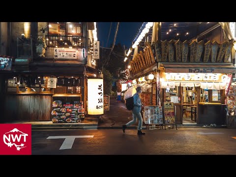 Night Walks On A Windy Day In Tokyo Yoyogi 2020, July - 4K