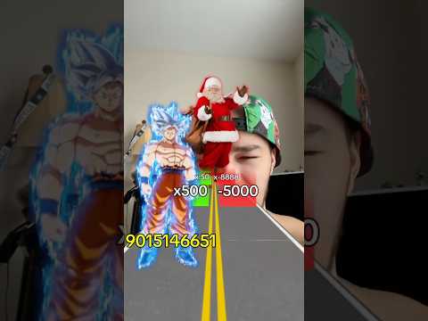 HELP GOKU BEAT SANTA CLAUSE?! 😭🎅 #dragonball #santa #santaclaus #dbs #goku #anime #shorts