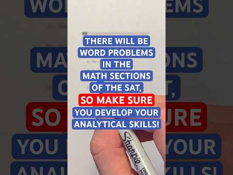 DEVELOP Your Analytical Skills for the SAT! #Shorts #SAT #math