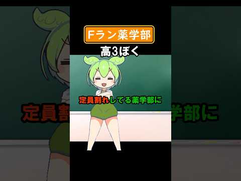 【猫ミーム×ずんだもん】Fラン薬学部の実態 #shorts #ずんだもん #猫ミーム