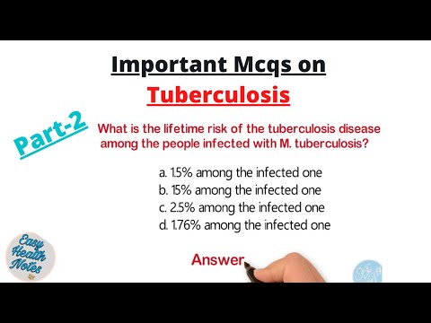 Tuberculosis (TB) ।। Important mcqs questions & answer (Part 2) ।। 2022