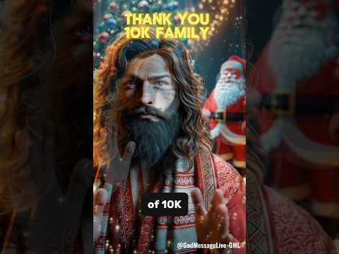 "Christmas Milestone: 10,000 Subscribers"| God Message Live | #10ksubscribers #christmas2024 #shorts