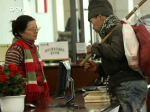 Homeless in Hangzhou library