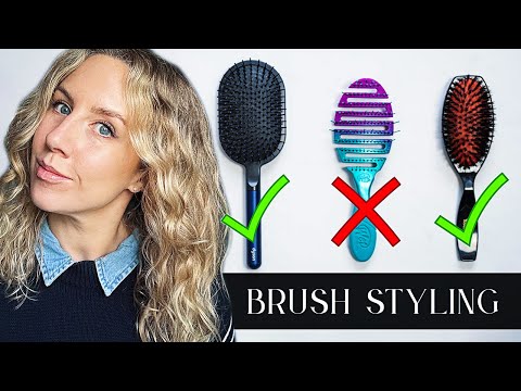 Wavy Hair HACK | Easiest Brush Styling Method EVER!