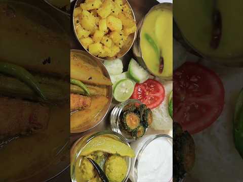 Perfect summer thali recipe #shorts #youtubeshorts #viral #trending #lunch #lunchthali