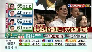 2018九合一－「加油 別放棄」  陳其邁落選 支持者不捨－民視新聞