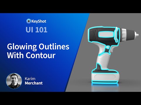 How to Get Started with KeyShot - Creating Glowing Outlines with Contour