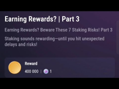 Earning Rewards? | Part 3 | Tapswap Code video code today