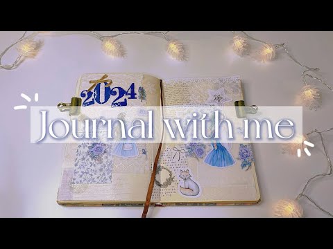 ASMR Journal with me 2024 || cozy winter scrapbooking ❄️