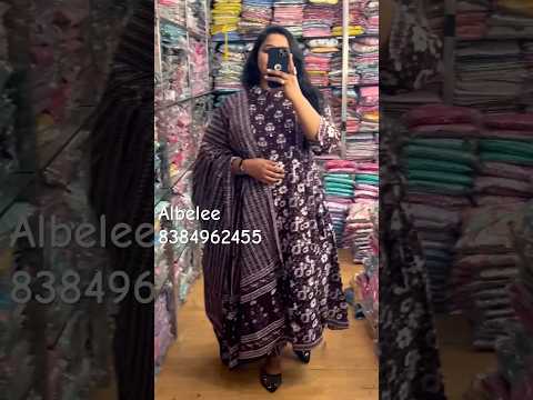 Taj Cotton Fabric Anarkali Kurti Pant Dupatta #albelee #shorts #youtubeshorts #trendingshorts