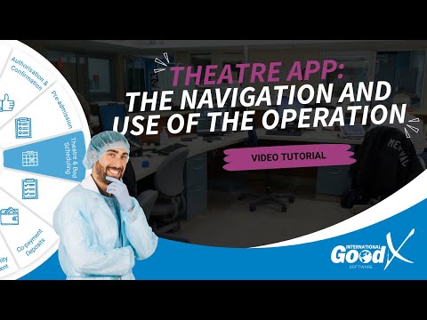 GoodX Web App - Theatre App: The Navigation and Use of the Operation