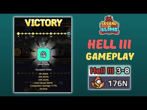 Hell III 3-8 Gameplay - Legend of Slime: Idle RPG