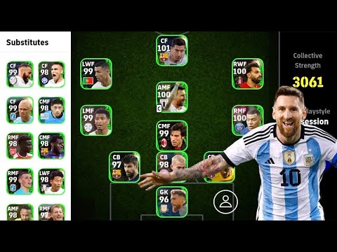 Full green squad!!😱😱 Efootball 24 mobile 😎