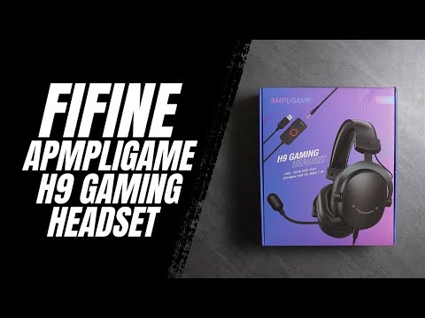 Fifine Ampligame H9 Gaming Headset - Unboxing and Mic Test #gamingheadset