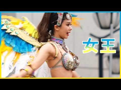 4K 大学生サンバ 女王 ウニアン 草加よさこいサンバフェスティバル 2023 Samba Japanese