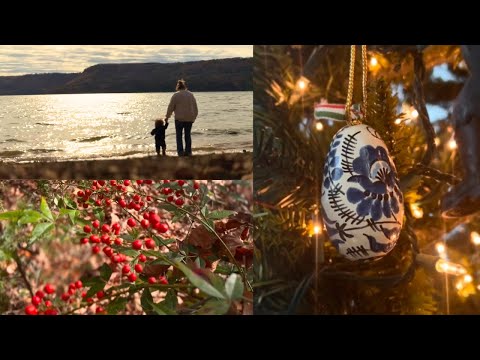 Cozy day at the lake, Christmas Tree Decorating | Vlogmas Day 2